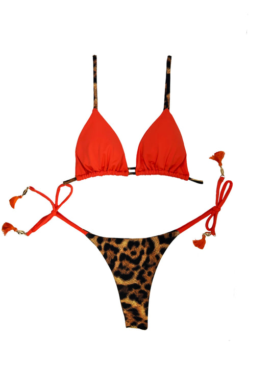 Orange Leopard Set