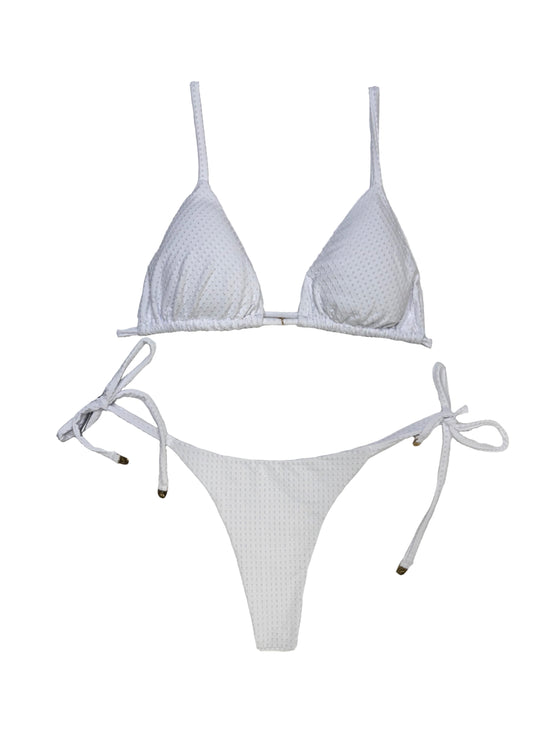 White Heaven Side Tie Bottoms