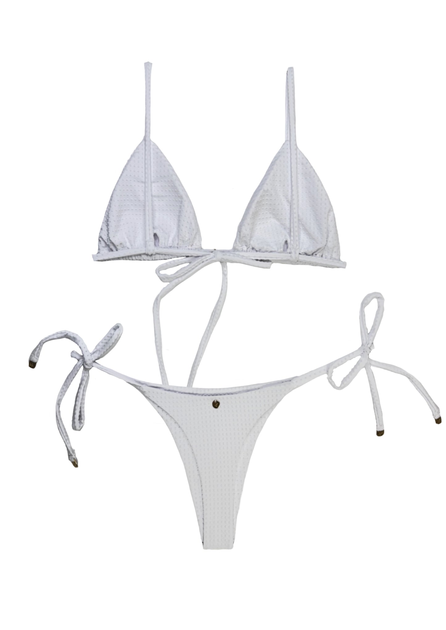 White Heaven Side Tie Bottoms