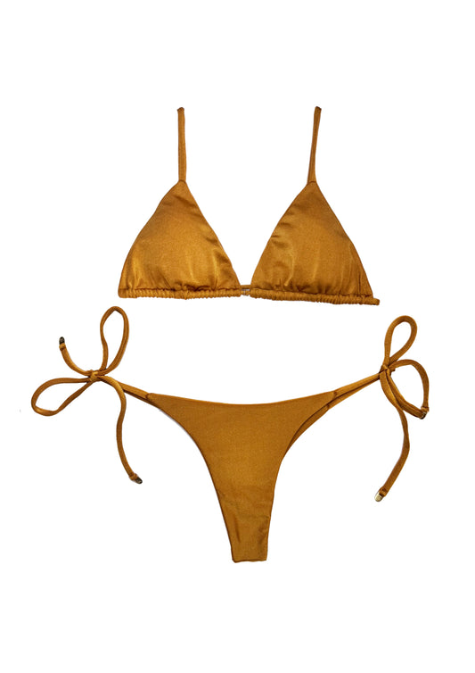 Sparkle Gold Side Tie Bottoms